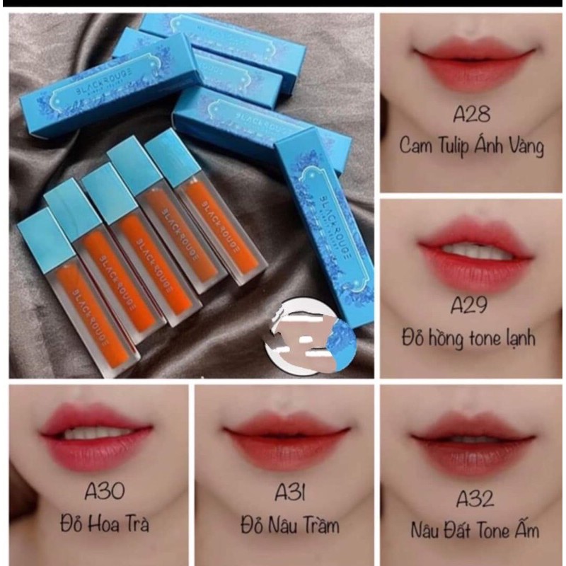 💮Son  Kem Siêu Lì  Black rouge A32 💮 Phiên Bản FALL FOR YOU 💮 Handsmade 💮