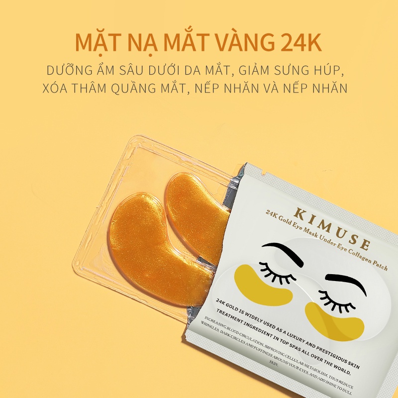 [Hàng mới về] Bộ 20 mặt nạ mắt phía dưới KIMUSE collagen giúp cải thiện quầng thâm mắt