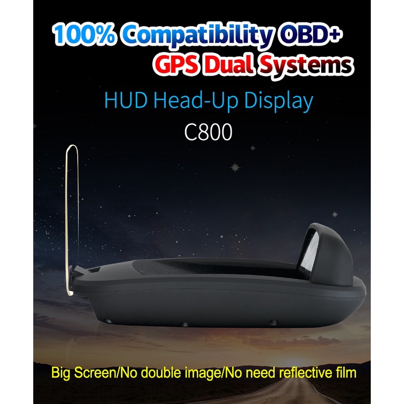Đồng Hồ Đo Tốc Độ Kính Chắn Gió C80001 C8000 Mới Hud2 Cho Xe Hơi Hud2