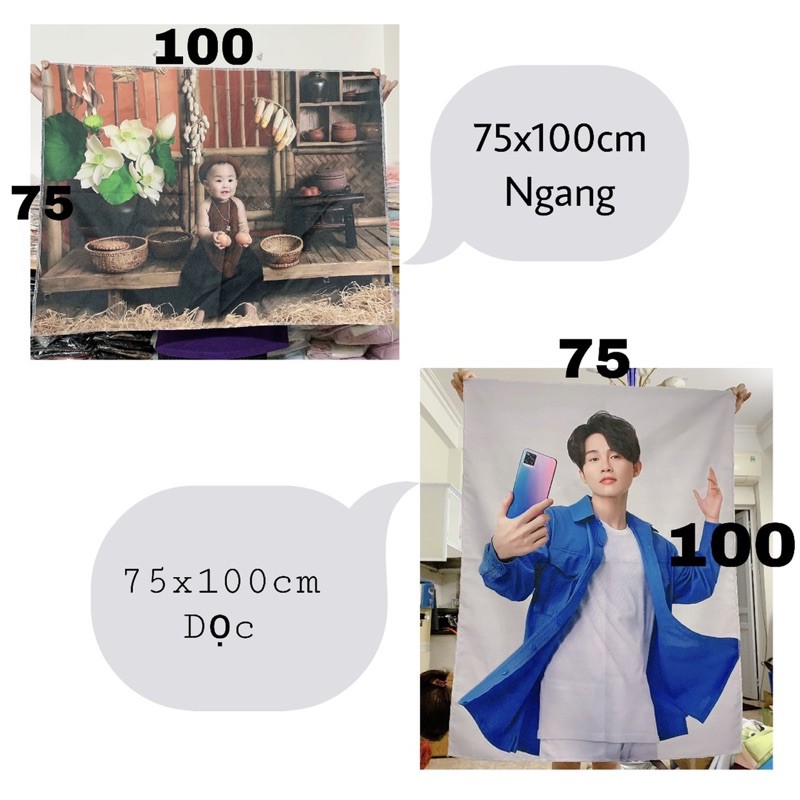 [Tăng(Ảnh thật) Tranh vải treo tường in hình theo yêu cầu tặng kèm đèn led, móc khoá, móc treo tranh - Mua 1 tặng 4 | BigBuy360 - bigbuy360.vn