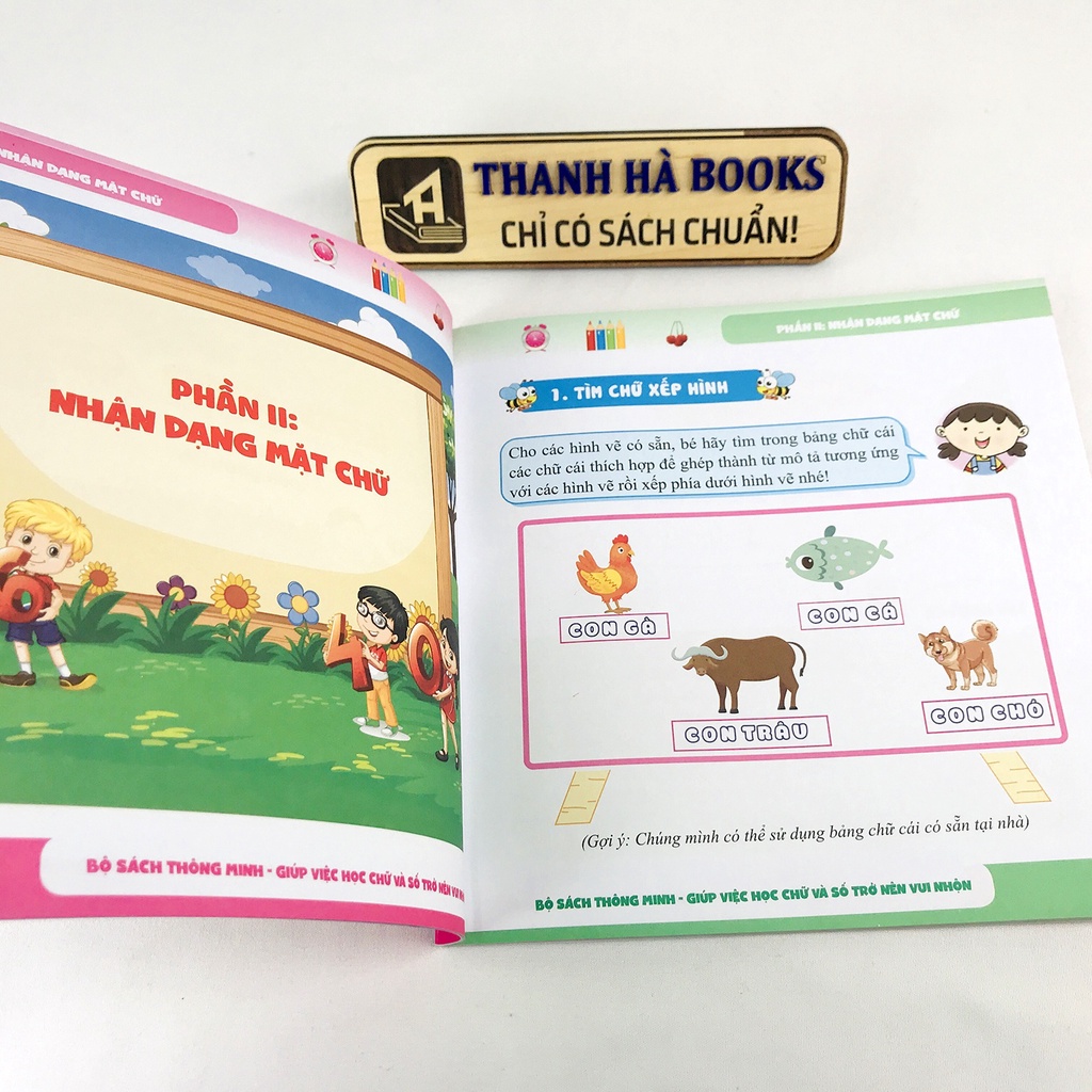 Sách Bộ Sách Thông Minh Giúp Việc Học Chữ Và Số Trở Nên Vui Nhộn