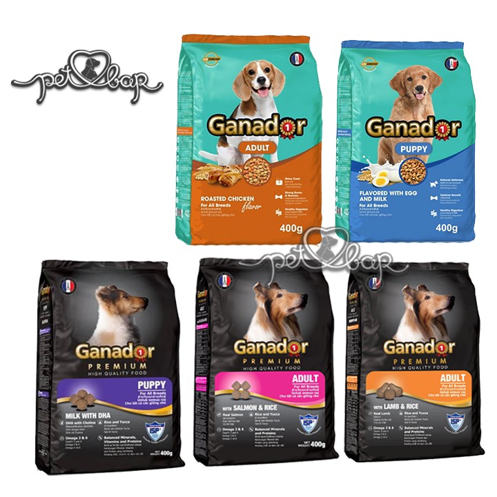 Thức ăn cho chó mọi lứa tuổi Ganador gói 400gr