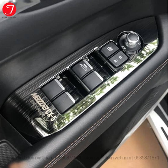 Ốp nội thất Mazda CX-5 2019 2020 Titan vân xước (Loại 1) cao cấp