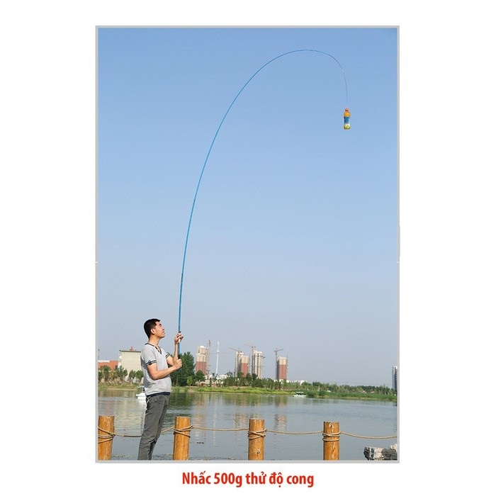 Cần Câu Tay Độ Cứng 3H Goldfish 3m6 - 6m3 Nhấc tĩnh 1.5kg, thu gọn 110cm - Sanami Fishing