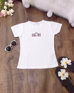 Áo thun Thái form ôm body coffee