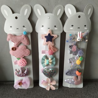 Set 5 kẹp tóc bé gái