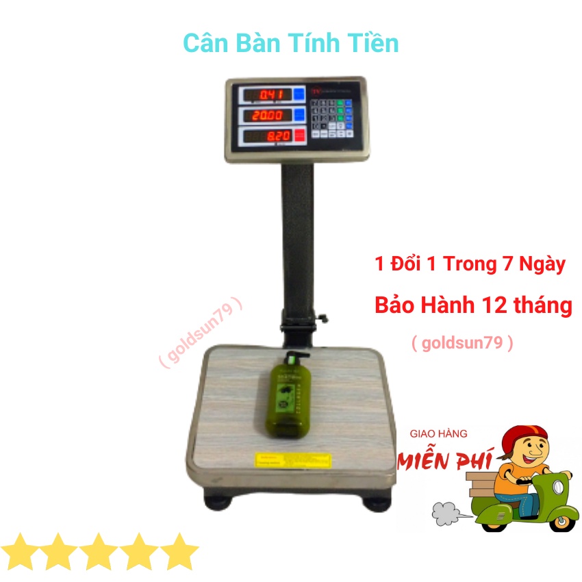 cân tính tiền điện tử cân bàn 60kg bàn phím tiếng việt ( bảo hành 24 tháng )