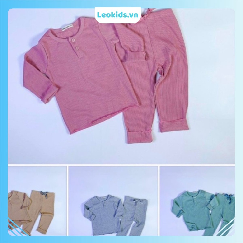 Bộ Quần Áo Thun Tăm Lạnh Trẻ Em - Chất Liệu Thoáng Mát, Mềm Mại - THỜI TRANG TRẺ EM LEOKIDS - K37