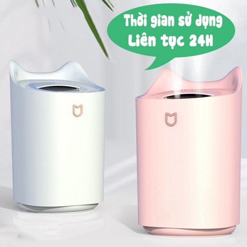 Máy Phun Sương Tạo Ẩm Dung Tích 3 Lít  Khuếch Tán  3 Chế Độ, Sạc USB, Đèn ngủ LED