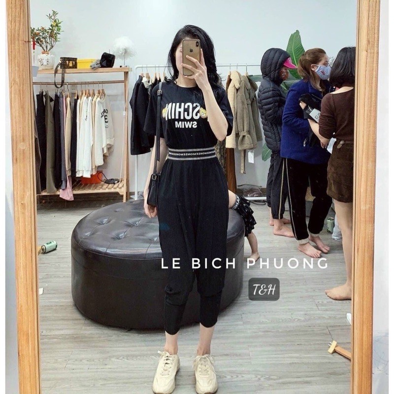 Quần baggy cạp chữ 17DEC, quần bom nhăn cạp chun chất tăm mát cho nữ | BigBuy360 - bigbuy360.vn