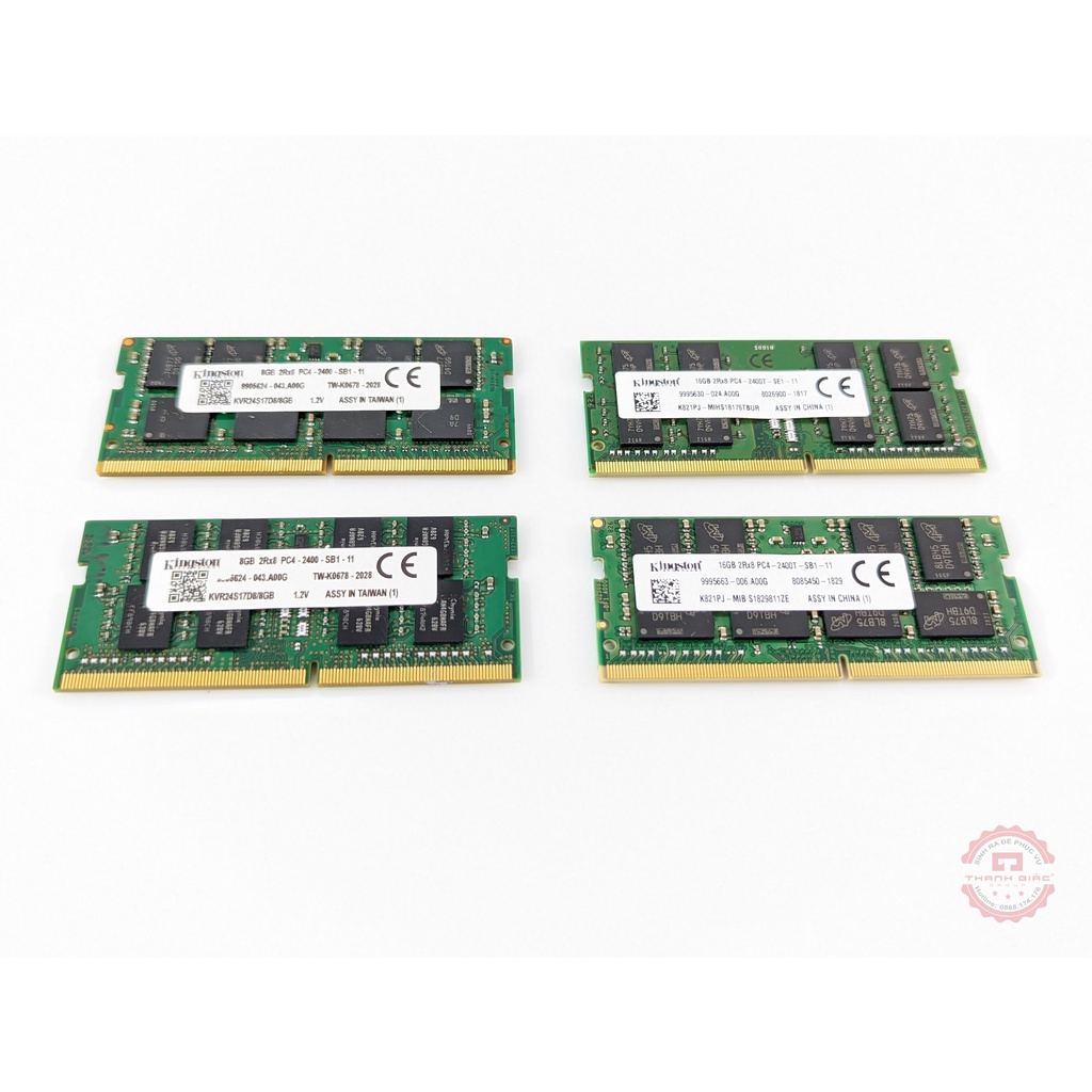 Ram Laptop Kingston DDR4 16GB 2400MHz 2Rx8 KVR24S17D8/16 - Bảo Hành 4 Năm