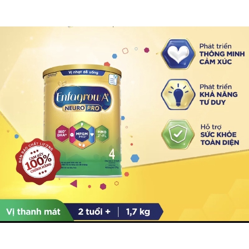 Sữa Bột Enfa A+ Neuro 4 1.7kg ( Mẫu mới )
