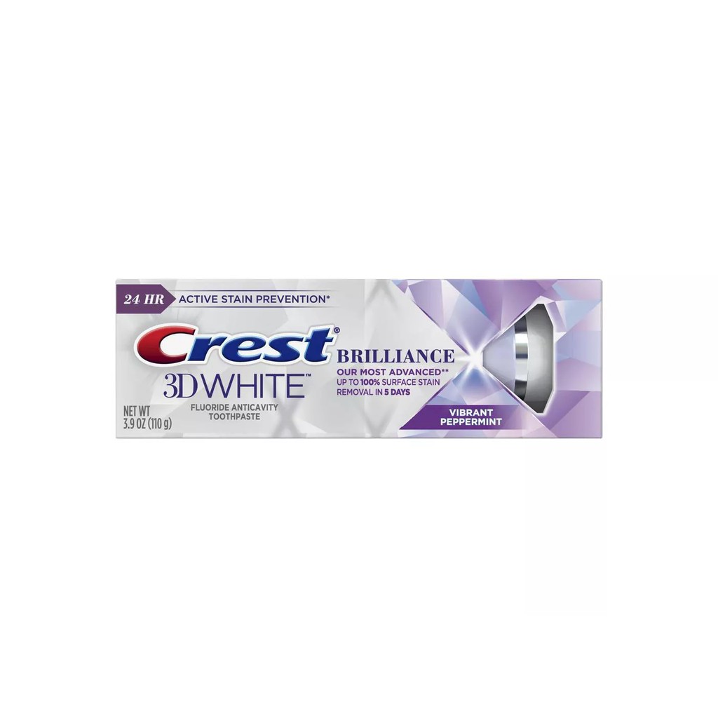 [MẪU MỚI] Kem đánh răng Crest 3D White Brilliance làm trắng răng 110g