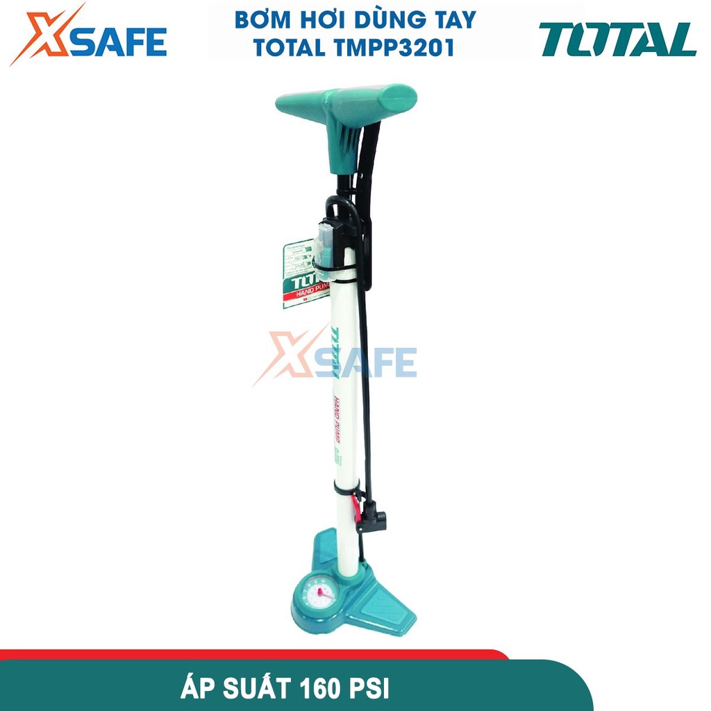 Ống bơm hơi xe TOTAL TMPP3201, bơm hơi dùng tay Kích thước: φ32 * 580m