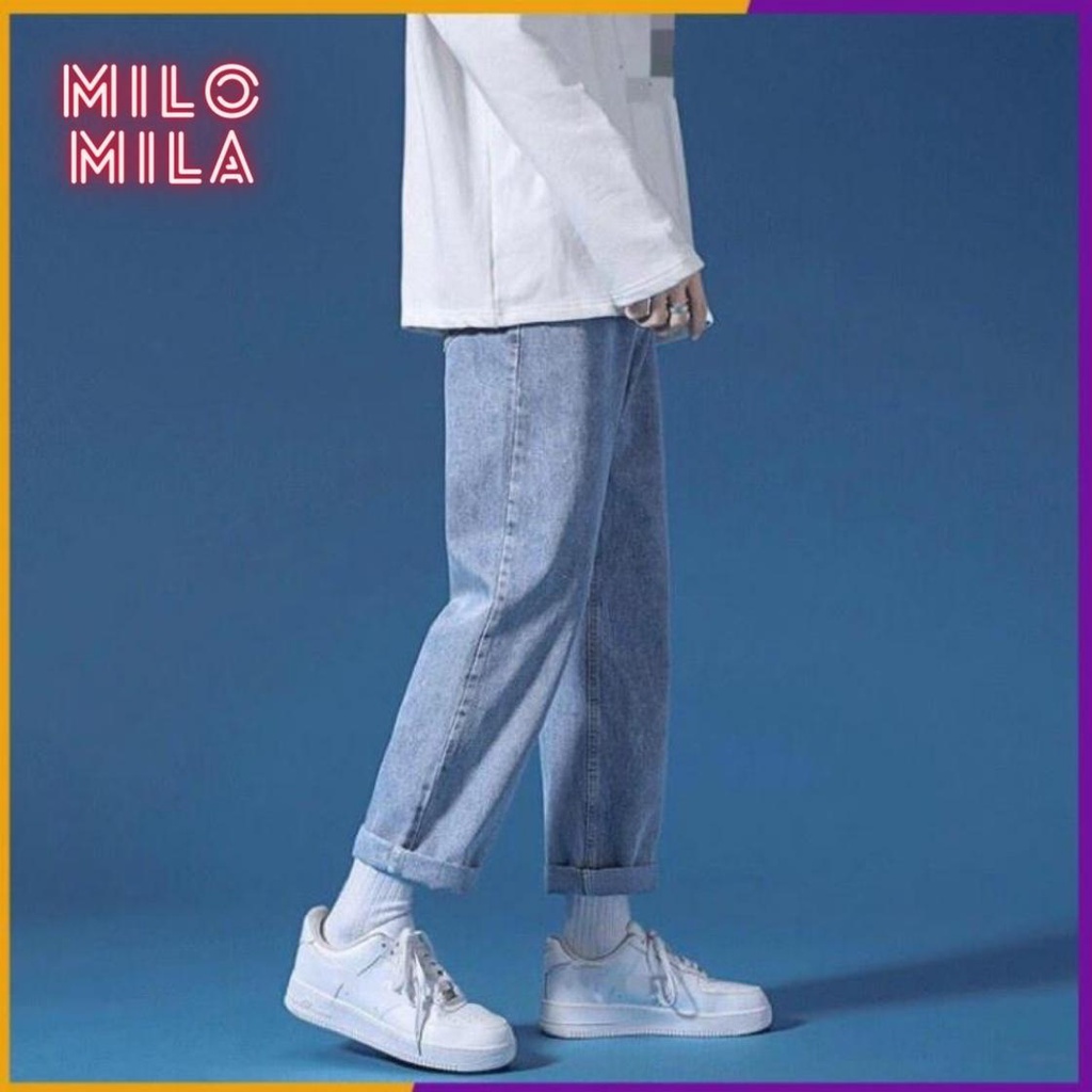 Quần Baggy Jean nam phom suông rộng, quần bò nam dáng ống đứng, cam kết Giặt không phai màu - HÀNG CAO CẤP LOẠI 1 | BigBuy360 - bigbuy360.vn