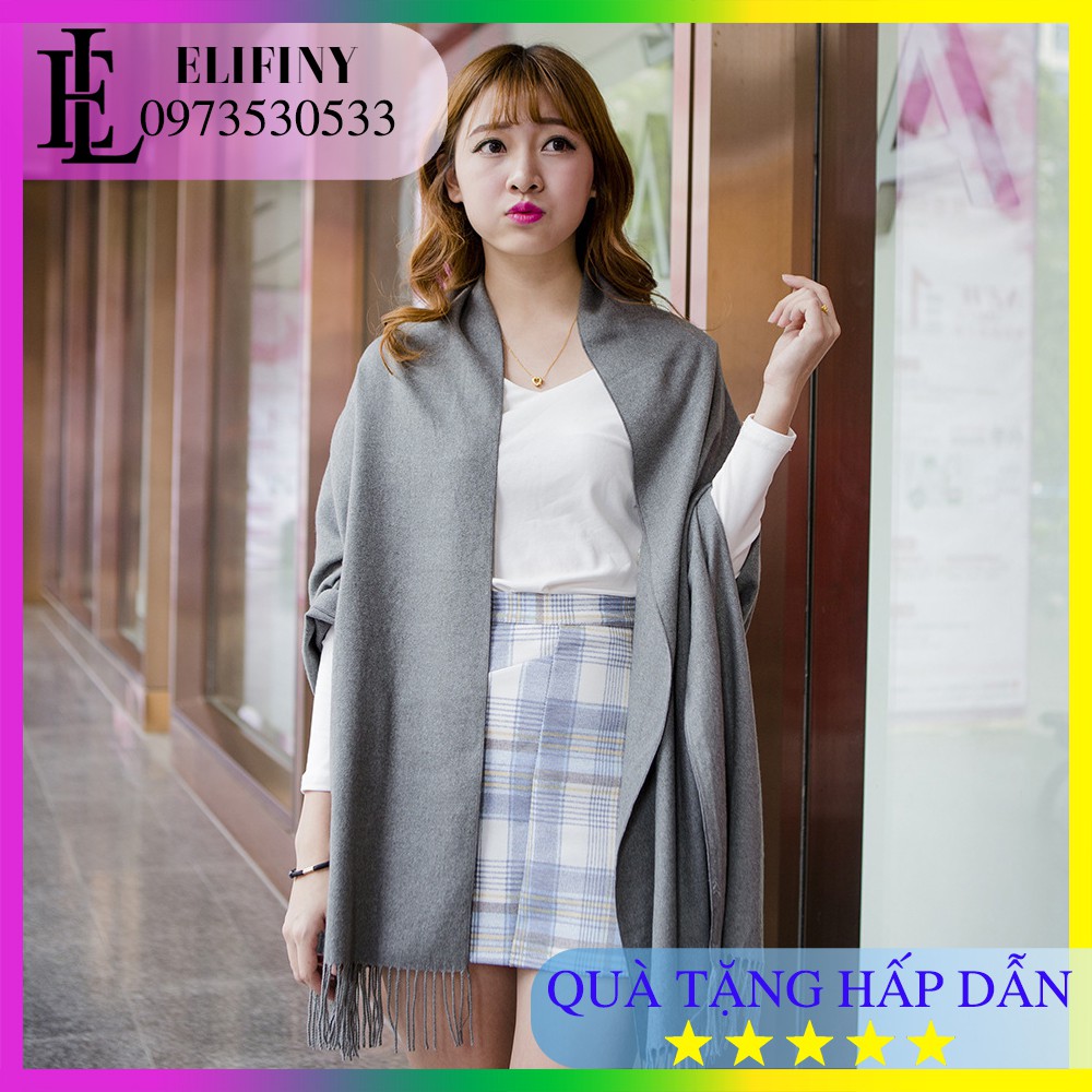 Khăn Quàng Cổ Nam Nữ Cashmere Len Dệt Kim ⚡FREESHIP⚡ Thời Trang Cao Cấp Mềm Mịn Chất Đẹp