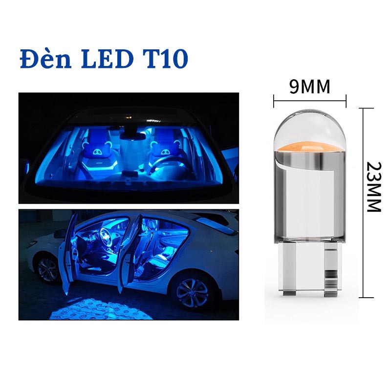 Đèn Led T10 Lắp Mặt Đồng Hồ , Bóng Led T10 Siêu Sáng, Demi, Xi Nhan Xe Máy, Ô Tô - Đủ 7 Màu