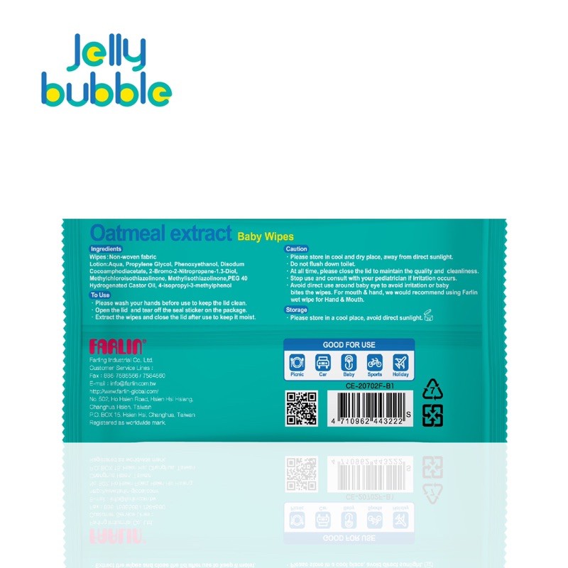 Combo 8 Gói Khăn Giấy Ướt JELLY BUBBLE - Loại 80 Tấm