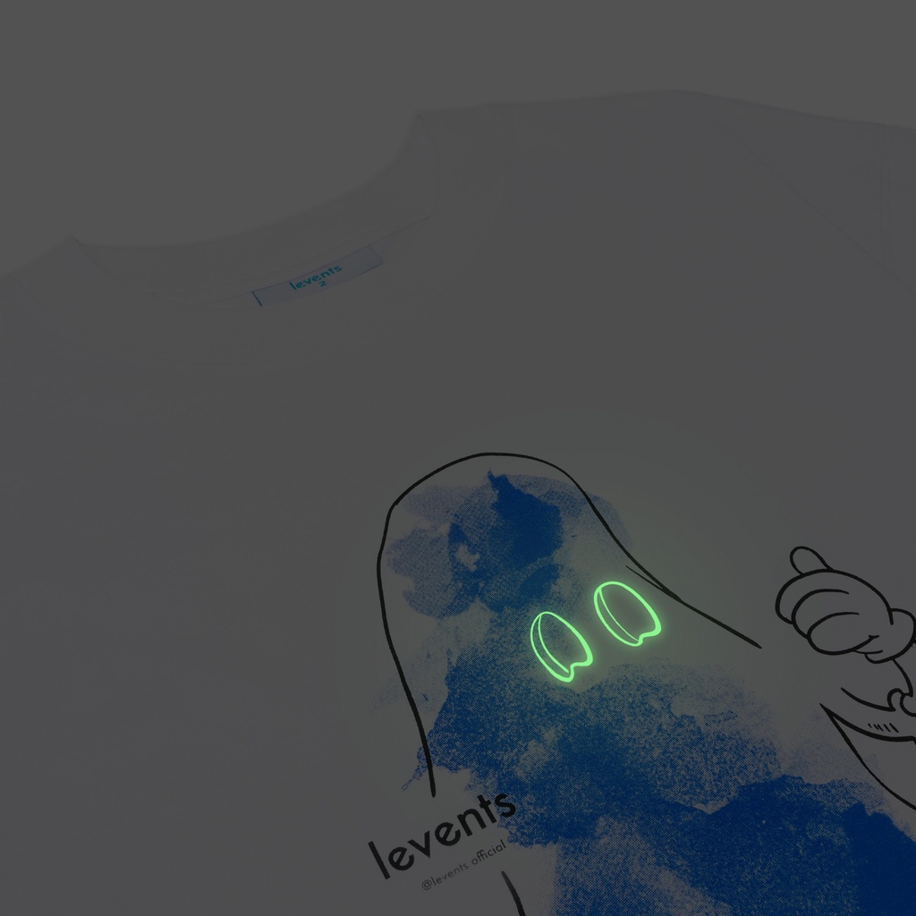 Áo Thun Levents Chubby Ghost/ White