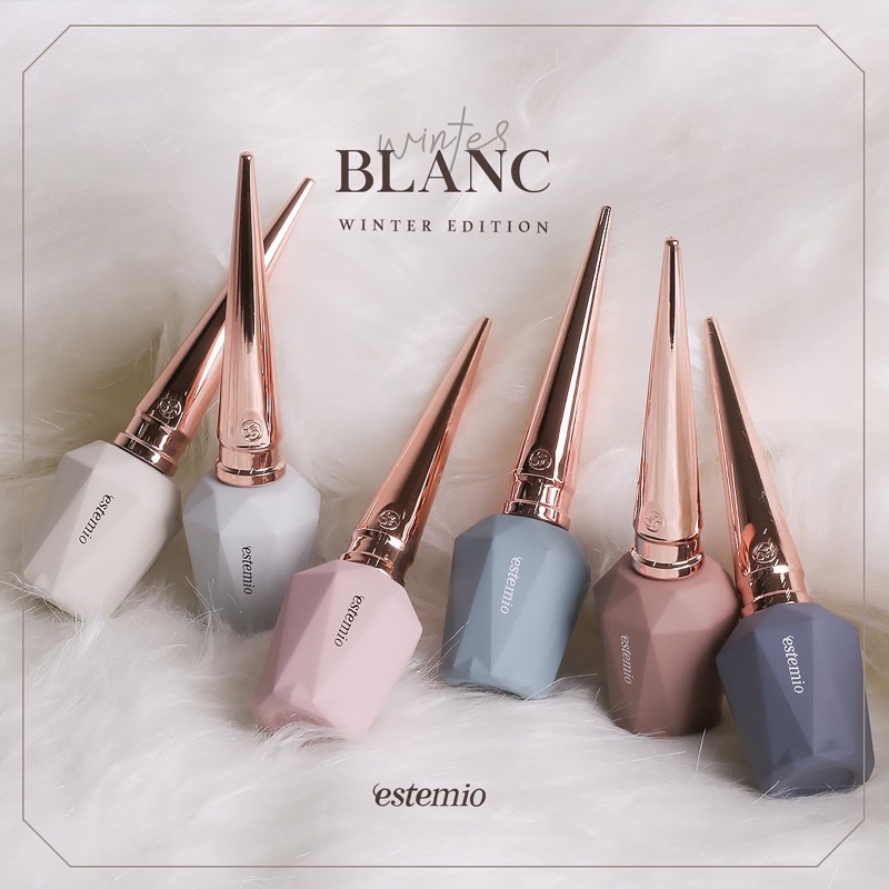 Sơn gel lông Estemio chính hãng Hàn Quốc set Winter Blanc