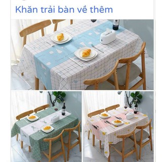 Khăn trải bàn PVC chống thấm nước hình chữ nhật 137x180cm