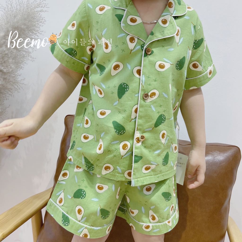 Bộ Pijama cộc tay Beemo bé trai/ bé gái (hình thật/hàng sẵn/video)