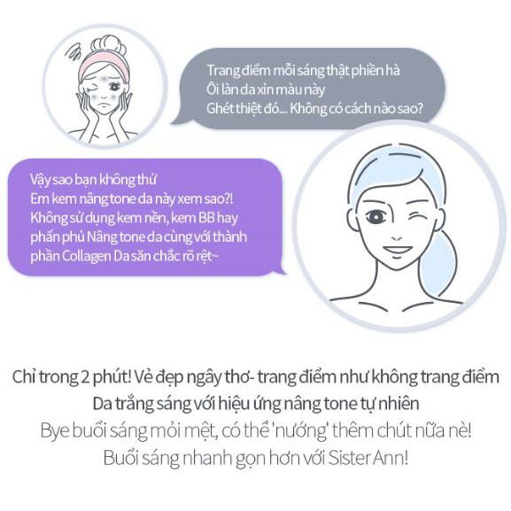 Kem dưỡng SISTER ANN nâng tông làm trắng da | BigBuy360 - bigbuy360.vn