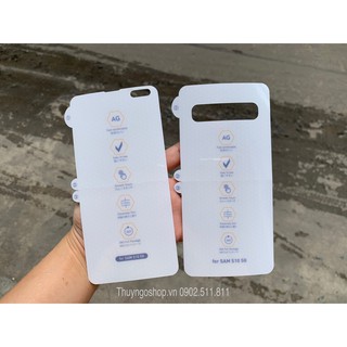 Samsung Note20 / Note20 Ultra / Note10 / Note10 Plus / S10 5G - Dán nhám chống vân tay 100%