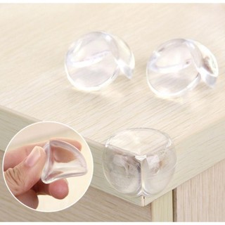 Bộ 4 nút bịt góc bàn silicon trong suốt