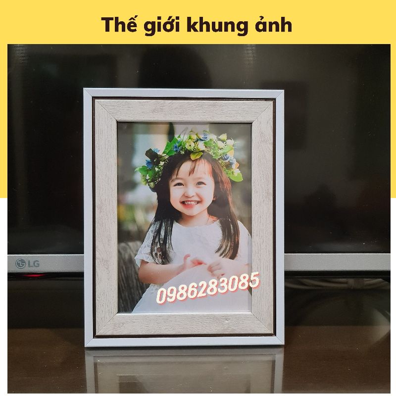 Khung ảnh 13x18 mẫu đẹp để bàn tiệc cưới, tặng kèm chân để bàn | BigBuy360 - bigbuy360.vn