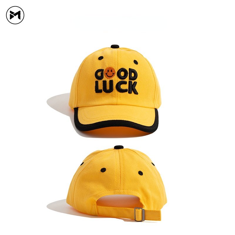 Mũ Lưỡi Trai Mềm Thêu Chữ GOOD LUCK Thời Trang Mùa Hè Cho Bé 1-4 Tuổi