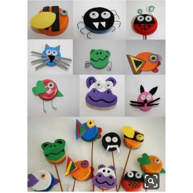 Nắp chai đủ màu 100 cái