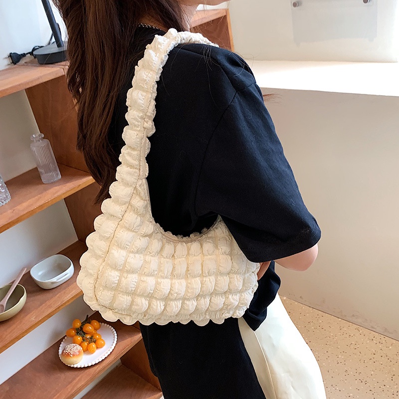 Túi Tote Đeo Vai Họa Tiết Sọc Caro Phong Cách Hàn Quốc Thời Trang 2022 Cho Nữ