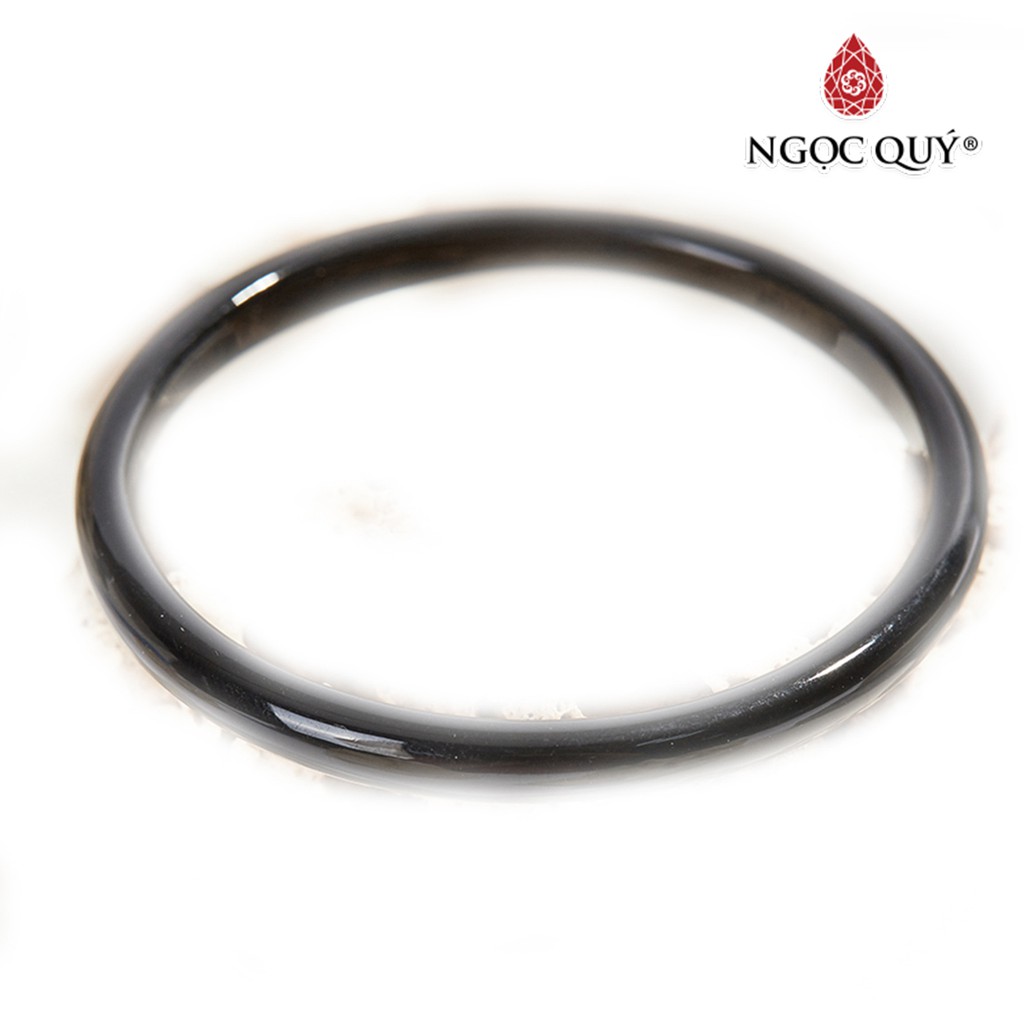 Vòng Tay Mã Não Đen Mảnh - Ngọc Quý
