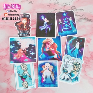 Bộ 40 sticker decal Elsa