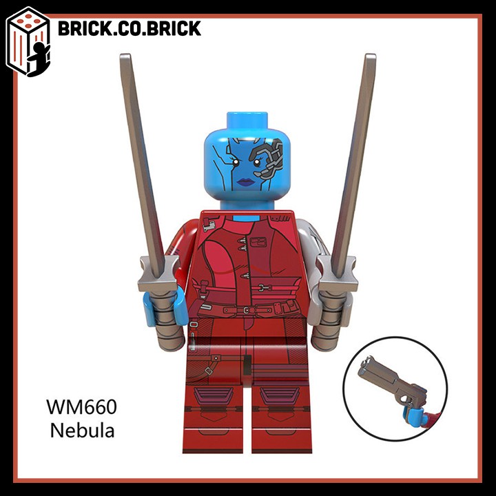 Minifigure Nhân Vật Siêu Anh Hùng Endgame- Đồ chơi Lắp Ráp Mini Super Hero- Iron Man, Thor, Captain hãng Marvels -WM6056