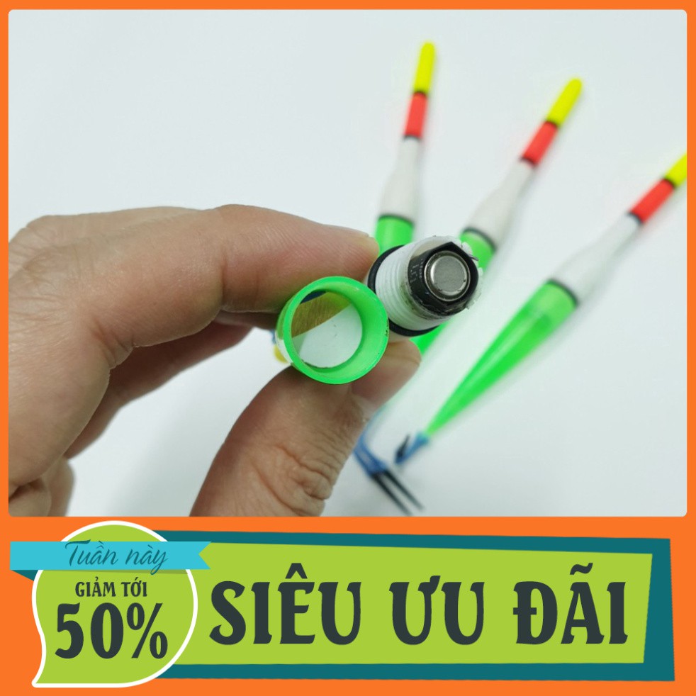 [ SIÊU ƯU ĐÃI ] Phao đèn câu đêm cảm ứng phát sáng tặng kèm pin PK-5 Liên hệ : 0977239931