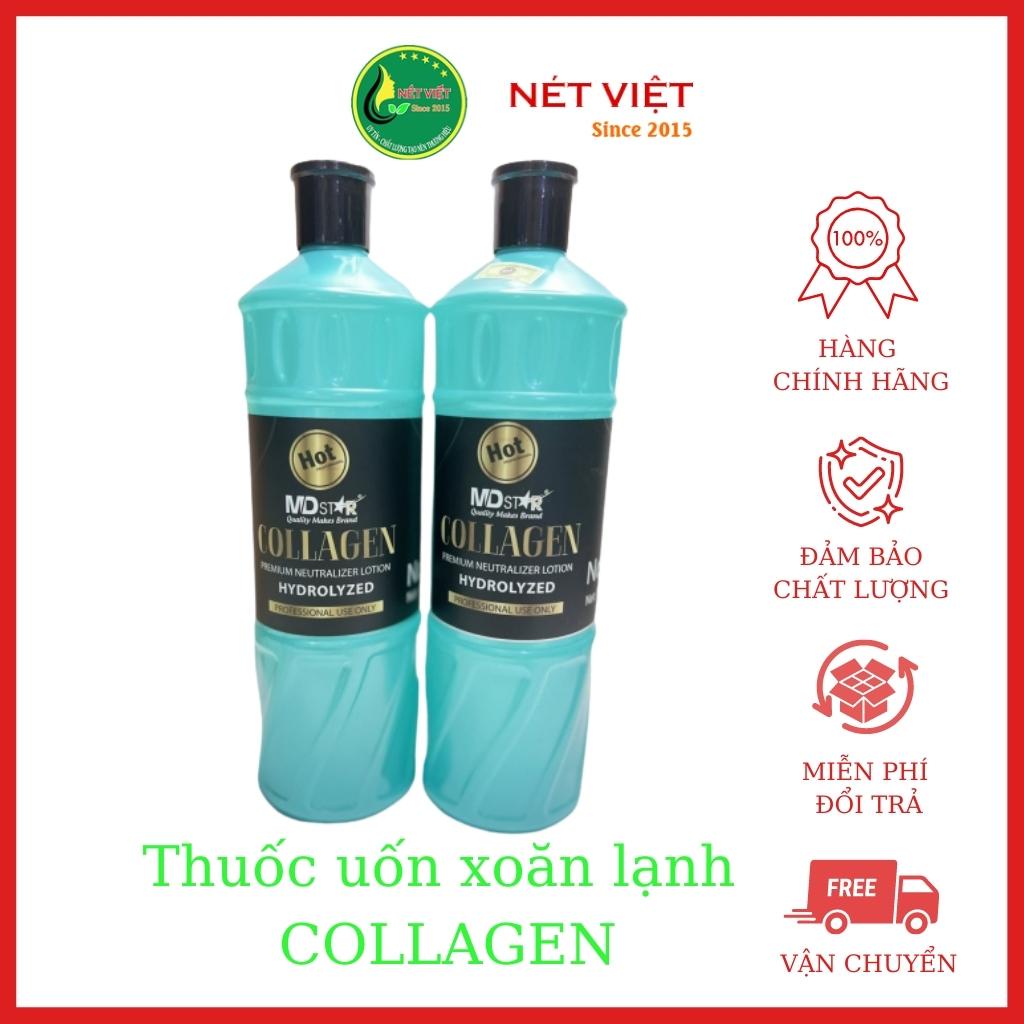 Thuốc uốn tóc xoăn lạnh collagen HOT, tóc uốn gợn sóng - Uốn lạnh chính hãng từ TÓC NÉT VIỆT