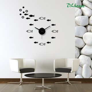 Đồng hồ dán tường DIY con cá