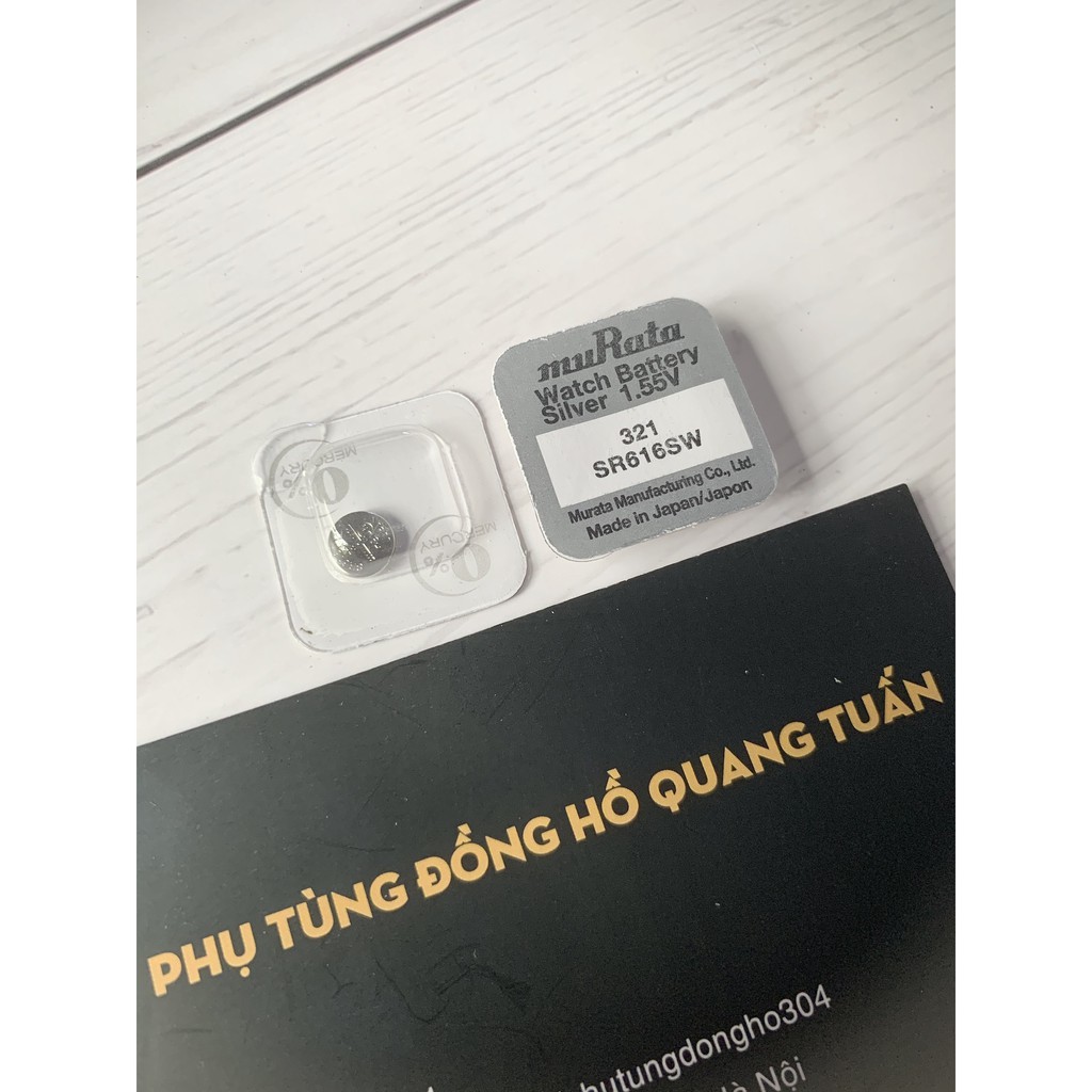 Pin muRata - Sony SR616SW 616 SR616 321 Nhật Bản Vỉ 1 viên