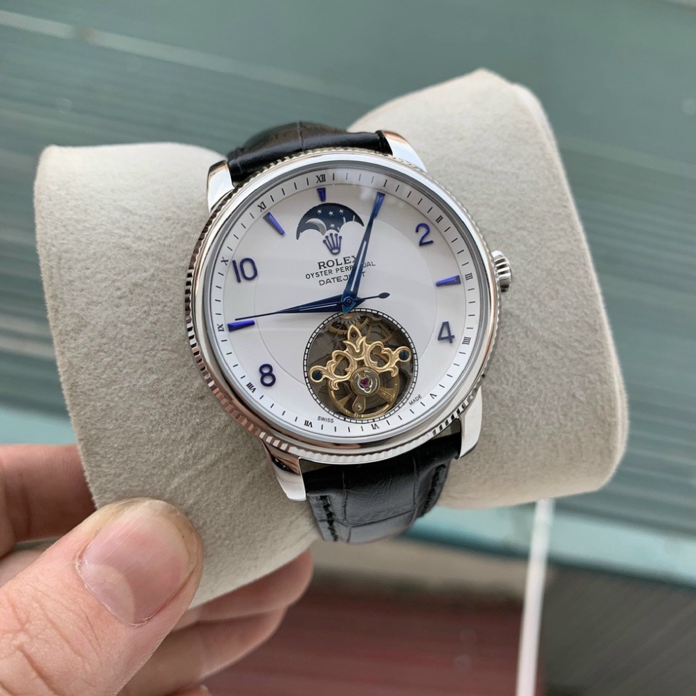 Đồng Hồ Nam RoLex RA025 Lộ cơ Tourbilon Cạnh băm Máy cơ Automatic Nhật