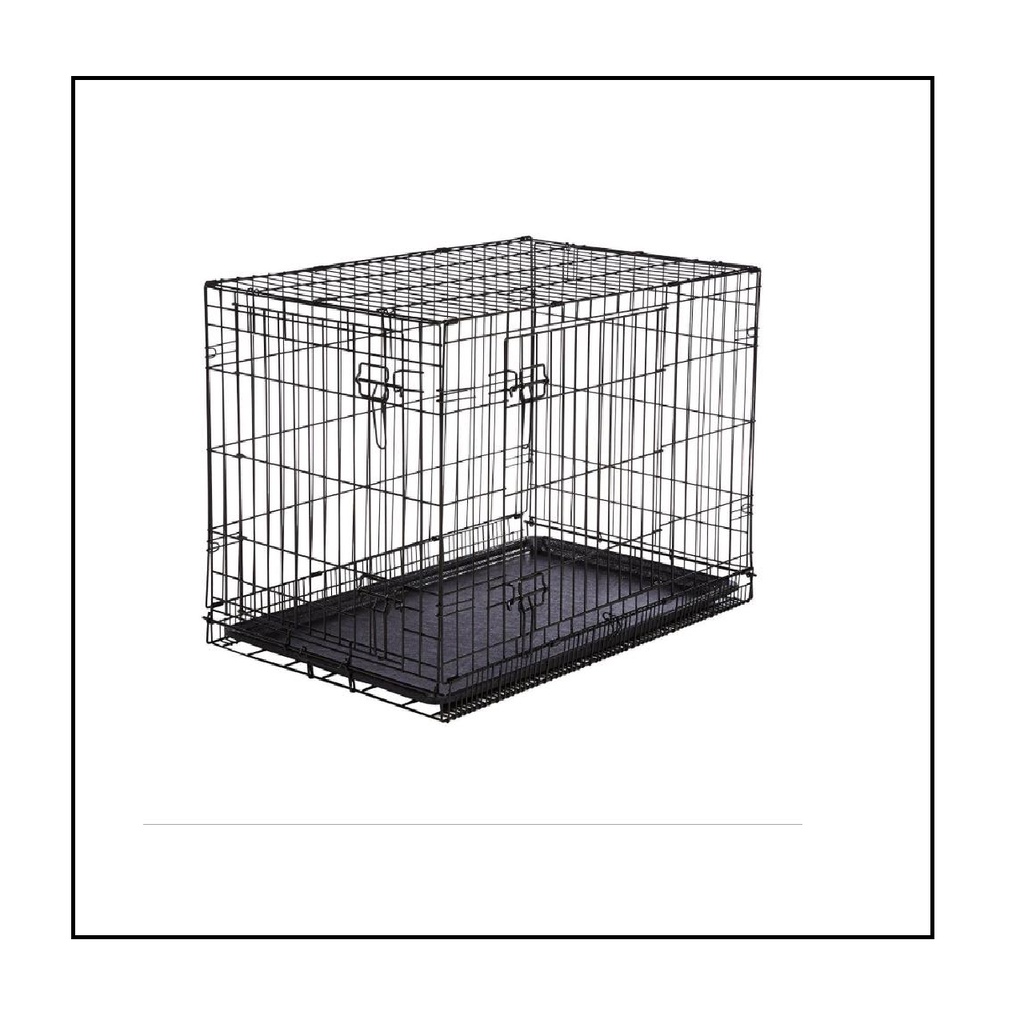 [ TẶNG KHAY VỆ SINH] Lồng Mèo Chó Gấp Gọn Sơn Tĩnh Điện 3 Kích Cỡ Nhiều Màu Sắc Đa Năng Thông Dụng Khi Nuôi Thú Cưng