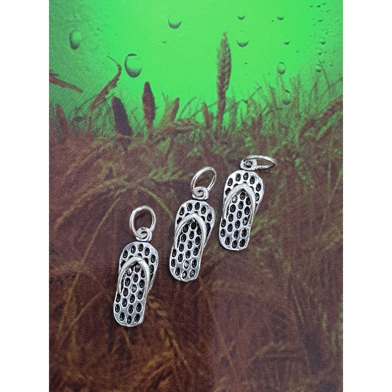 Charm bạc treo chiếc dép - bạc 925