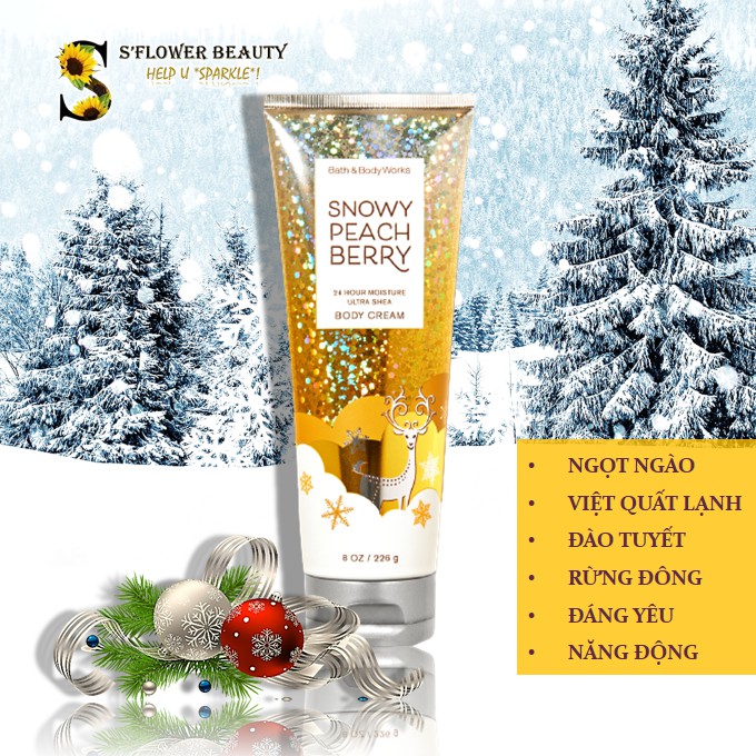 NOEL 2020 🎄 Kem Dưỡng Thể Lưu Hương Toàn Thân Bath & Body Works - Twisted Peppermint | Winter Candy Apple | Vanilla Bean | BigBuy360 - bigbuy360.vn