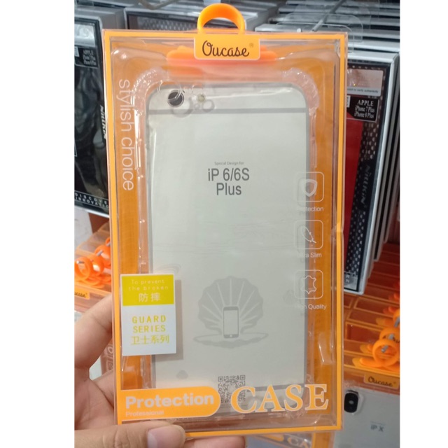 Ốp lưng dẻo trong suốt chống sốc cho iphone6/6s plus
