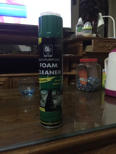 Tẩy bọt vệ sinh đa năng Foam Cleaner Thái Lan, xịt nội thất ô tô - Bọt Hổ, vệ sinh làm sạch ghế da túi giày thảm đồ nỉ