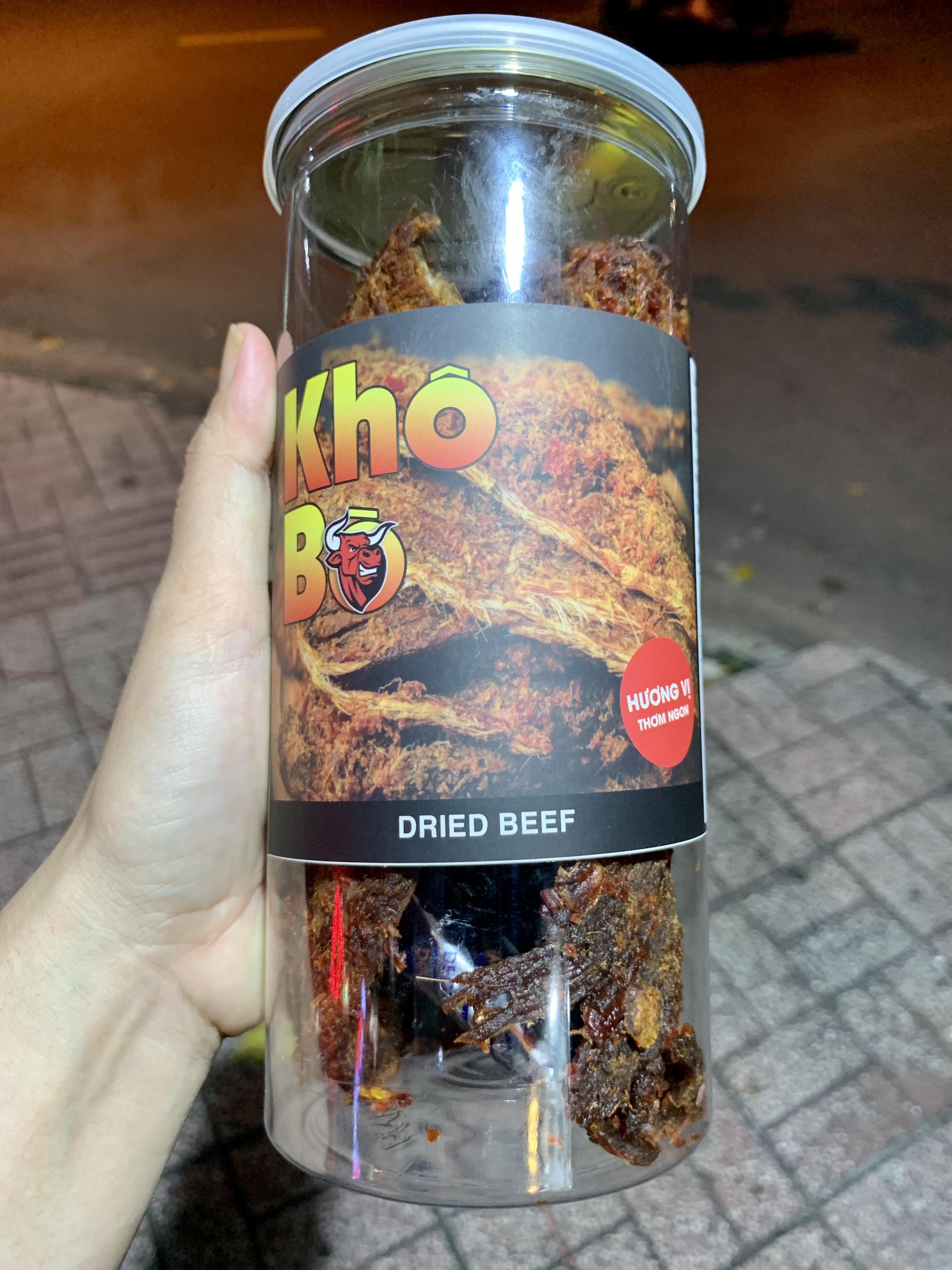 [100% Thịt Bò] Bò Khô Miếng Loại Đặc Biệt Hũ Pet 300g - Ăn Vặt 492