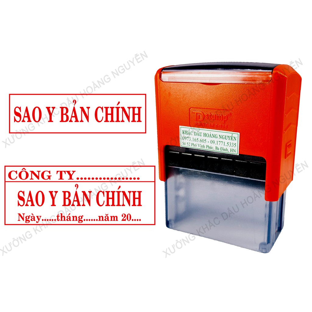 Dấu SAO Y BẢN CHÍNH