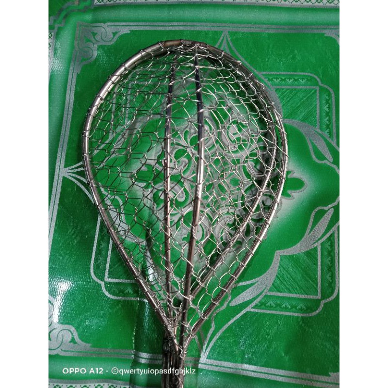 Vợt dớt cá dũm bằng inox 12× 17cm