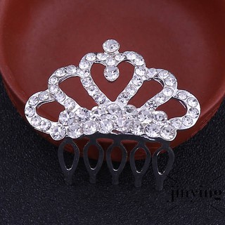 GETNOIVAS Lược cài tóc hình vương miện sang trọng cho cô dâu